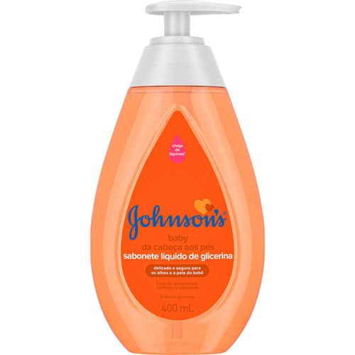 Kit c/2 Sabonete Liquido Johnson & Johnson Baby Da Cabeça Aos Pés 400ml
