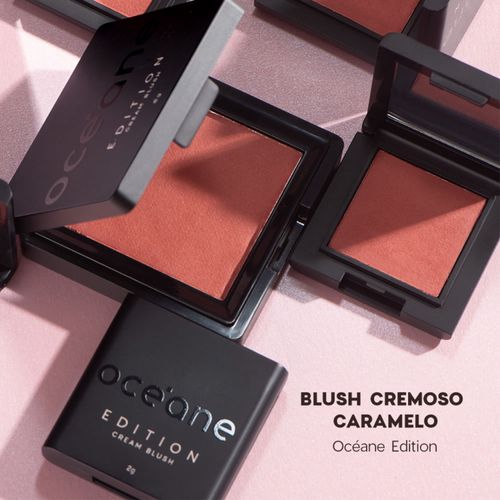 Mini Blush Cremoso Caramelo - Cream Blush Caramel Océane Edition 2g Não