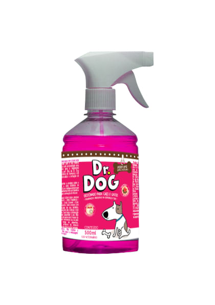 Perfume caes e gatos sempre cheirosinho Dr. Dog 500ml alta fixacao