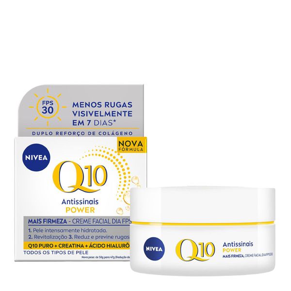 Creme Facial Nivea Antissinais Q10 Power Dia FPS30 50g