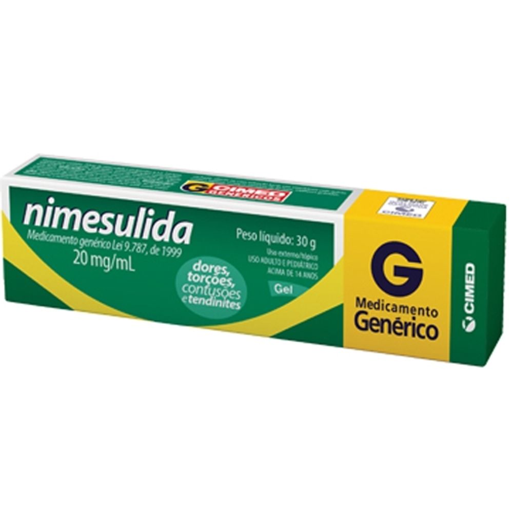 Nimesulida Gel 20mg/G Cimed 30g - Drogaria Sao Paulo