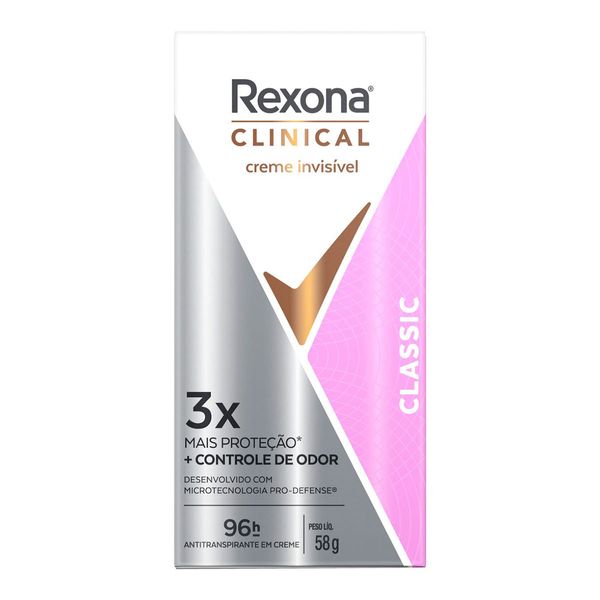 Desodorante Rexona Clinical Classic Creme 58g
