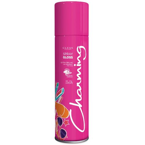 Spray Fixador para Cabelos Charming Gloss 200ml Spray Fixador para Cabelos Charming Gloss 200ml