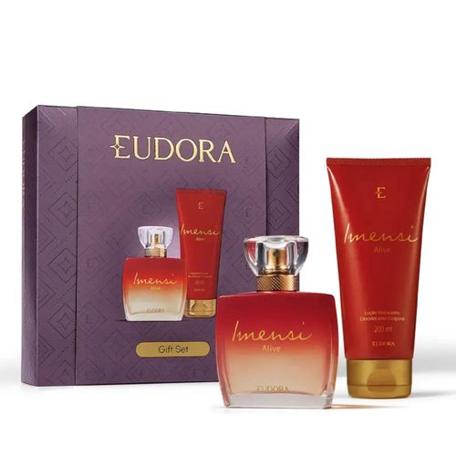 Kit Presente Imensi Alive Deo Colônia 100ml + Loção Hidratante Desodorante Corporal 100ml Kit Presente Imensi Alive Deo Colônia 100ml + Loção Hidratante Desodorante Corporal 100ml