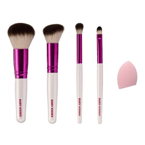 Kit de Pincéis Rosto - Ruby Kisses Branco Kit de Pincéis Rosto - Ruby Kisses Branco