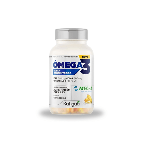 Ômega 3 Ultra Concentrado Com Vitamina E 60 Cápsulas Katiguá