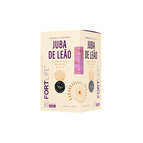 Juba de Leão 100mg 60 Cápsulas FortLife