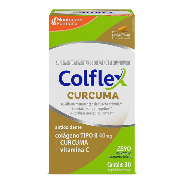Colágeno Mantecorp Colflex Cúrcuma 30 Comprimidos