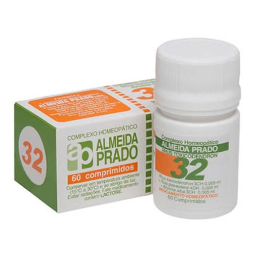 Complexo Homeopático 60 Comprimidos N. 32 Almeida Prado Complexo Homeopático 60 Comprimidos N. 32 Almeida Prado