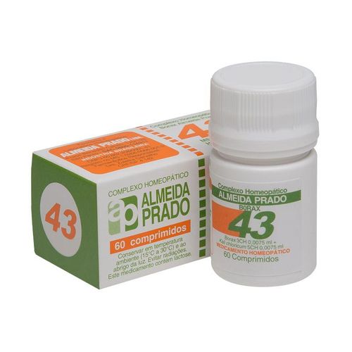 Complexo Homeopático 60 Comprimidos N. 43 Almeida Prado Complexo Homeopático 60 Comprimidos N. 43 Almeida Prado