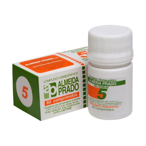 Complexo Homeopático 60 Comprimidos N. 5 Almeida Prado Complexo Homeopático 60 Comprimidos N. 5 Almeida Prado