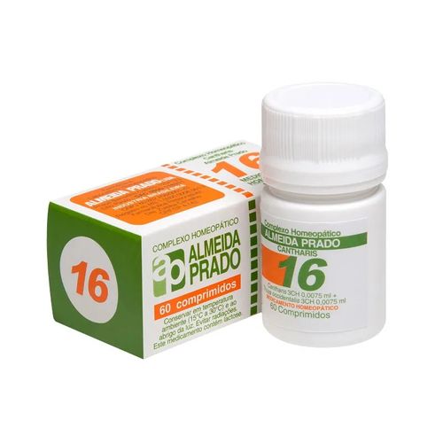 Complexo Homeopático 60 Comprimidos N. 16 Almeida Prado Complexo Homeopático 60 Comprimidos N. 16 Almeida Prado