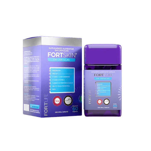 Suplemento FortSkin Com 60 Cápsulas FortLife Suplemento FortSkin Com 60 Cápsulas FortLife