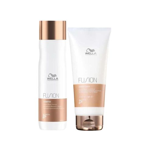 Kit Wella Fusion Shampoo 250 ml + Condicionador 200 ml Kit Wella Fusion Shampoo 250 ml + Condicionador 200 ml