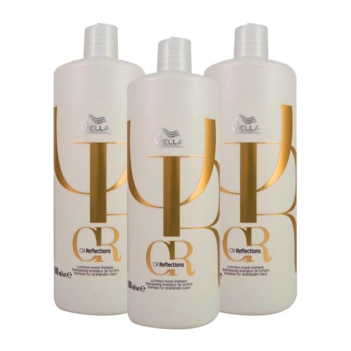 Kit Wella Oil Reflections 3 Shampoo 1 Litro Kit Wella Oil Reflections 3 Shampoo 1 Litro
