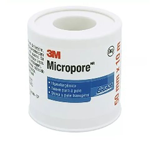 Fita Micropore Branca 50mmX10m BRANCO Tam: 50MM 50mmX10m BRANCO