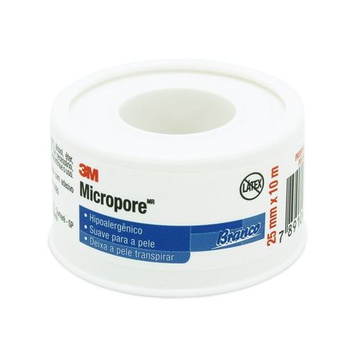 Fita Micropore Branca 25mmx10m BRANCO Tam: 25MM 25mmx10m BRANCO