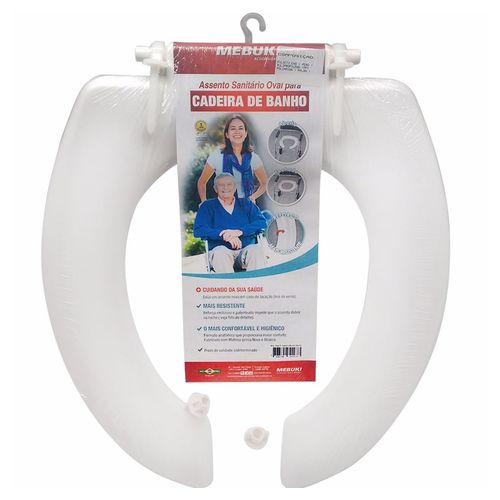 Assento Sanitário Oval P/ Cadeira De Banho Aberto Assento Sanitário Oval P/ Cadeira De Banho Aberto