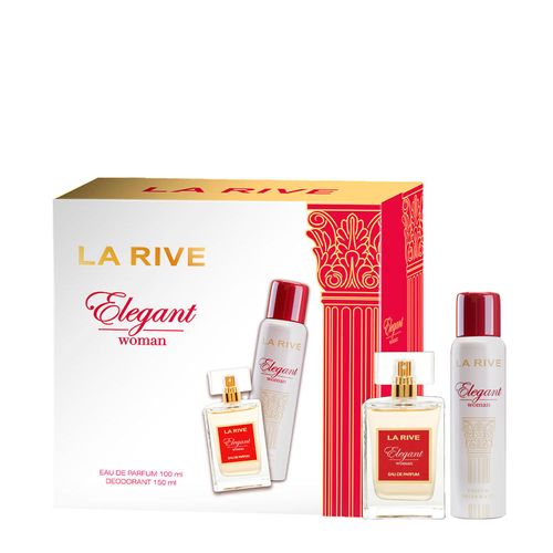Kit La Rive Elegant Woman Feminino - Eau de Parfum 100ml + Desodorante 150ml Kit Kit La Rive Elegant Woman Feminino - Eau de Parfum 100ml + Desodorante 150ml Kit