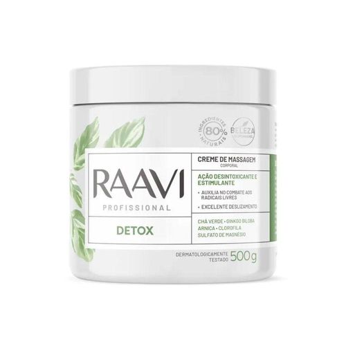 Raavi Creme de Massagem Detox 500 g Raavi Creme de Massagem Detox 500 g