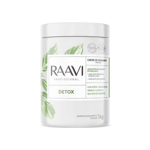 Raavi Creme de Massagem Corporal Detox 1000 g Raavi Creme de Massagem Corporal Detox 1000 g