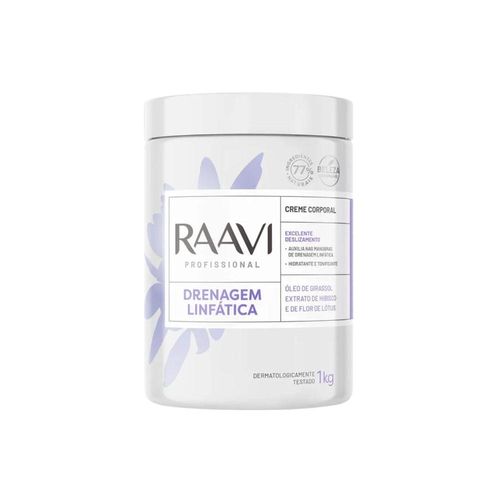 Raavi Drenagem Linfática Creme Corporal 1000 g Raavi Drenagem Linfática Creme Corporal 1000 g