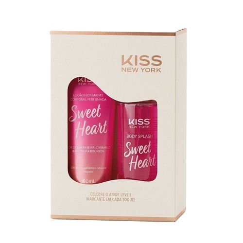 Kit Sweet Heart - Loção Corporal + Body Splash - Kiss New York Kit Sweet Heart - Loção Corporal + Body Splash - Kiss New York