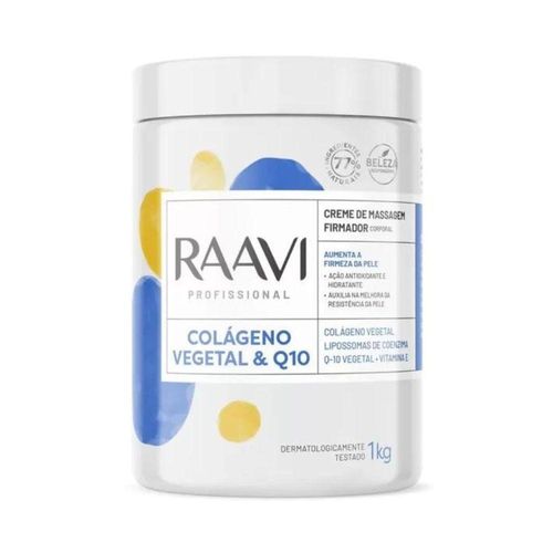 Raavi Creme de Massagem Colágeno Vegetal e Q10 1 Kg Raavi Creme de Massagem Colágeno Vegetal e Q10 1 Kg