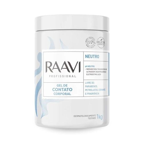 Raavi Gel de Contato Corporal Neutro 1 Kg Raavi Gel de Contato Corporal Neutro 1 Kg
