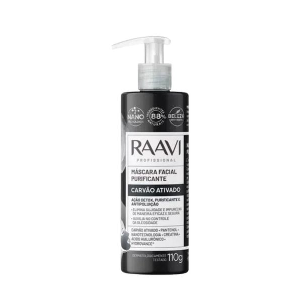 Máscara Raavi Facial Carvão Controle Oleosidade 110 g