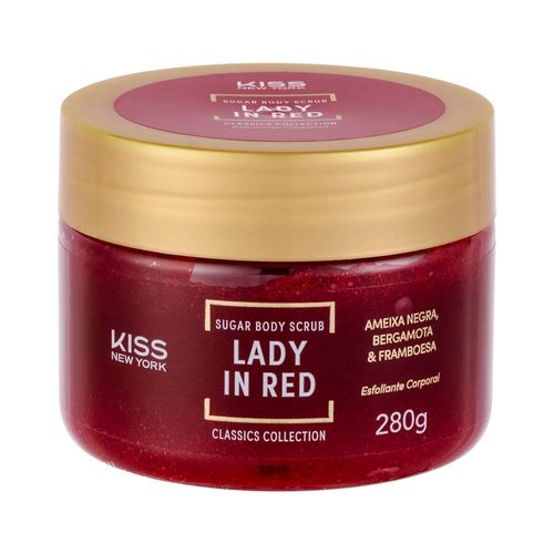 Esfoliante Corporal de Açúcar Lady in Red - Kiss New York Esfoliante Corporal de Açúcar Lady in Red - Kiss New York