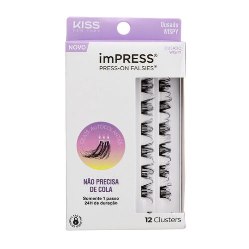 Cílios Postiços imPRESS Mini REFIL Ousado Wispy - Kiss New York Ousado Wispy