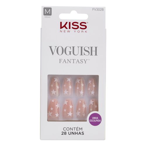 Unha Postiça Voguish Fantasy In The Stars - Kiss New York Nude Unha Postiça Voguish Fantasy In The Stars - Kiss New York Nude