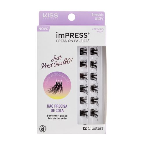 Cílios Postiços imPRESS Mini REFIL Atrevido Wispy - Kiss New York Atrevido Wispy