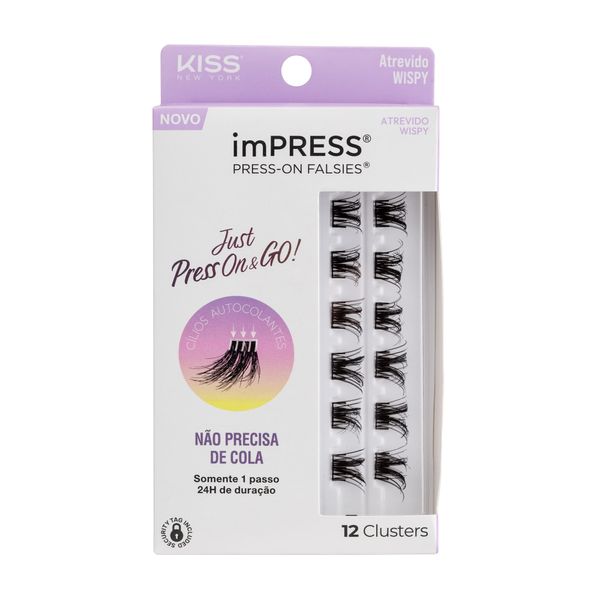 Cílios Postiços imPRESS Mini REFIL Atrevido Wispy - Kiss New York Atrevido Wispy
