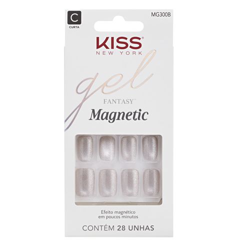 Unha Postiça Gel Fantasy Magnetic Nail Crystal - Kiss New York Unha Postiça Magnetic Nail Crystal - Kiss New York Prata Unha Postiça Gel Fantasy Magnetic Nail Crystal - Kiss New York Unha Postiça Magnetic Nail Crystal - Kiss New York Prata