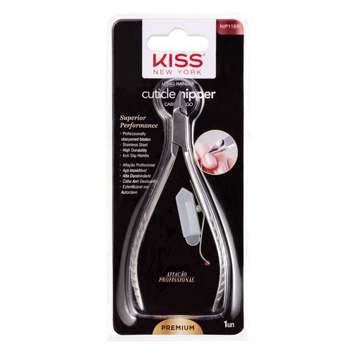 Alicate de Cutícula Profissional Cabo Longo - Kiss New York Única Alicate de Cutícula Profissional Cabo Longo - Kiss New York Única
