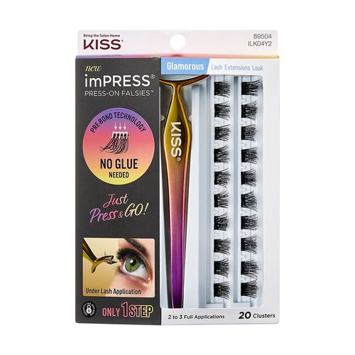 Cílios Postiços ImPRESS Press-on Falsies Glamorous - Kiss New York Falsies Glamorous Preto Cílios Postiços ImPRESS Press-on Falsies Glamorous - Kiss New York Falsies Glamorous Preto