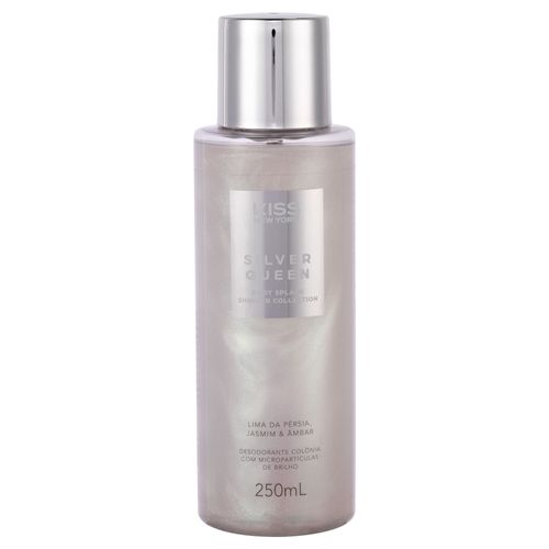 Body Splash Shimmer Silver Queen - Kiss New York Silver Queen