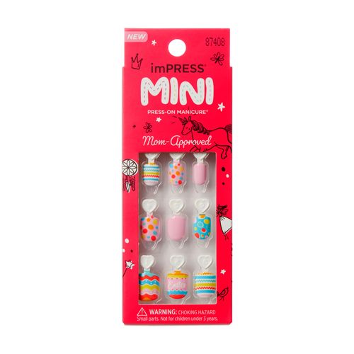 Unha Postiça imPress Mini Infantil Spring Song - Kiss New York Multicolorido Unha Postiça imPress Mini Infantil Spring Song - Kiss New York Multicolorido