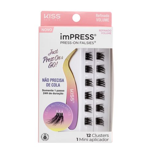 Cílios Postiços imPRESS Mini KIT Refinado Volume - Kiss New York Refinado Volume Cílios Postiços imPRESS Mini KIT Refinado Volume - Kiss New York Refinado Volume