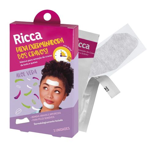 Ricca Fita Adesiva Para Retirar Cravos Da Zona T E Queixo 3 Unidades Ricca Fita Adesiva Para Retirar Cravos Da Zona T E Queixo 3 Unidades