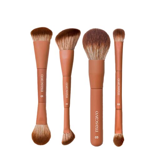 Kit Mascavo Pro Series Pincel de Maquiagem - 4 Produtos Kit