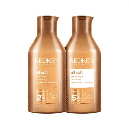 Kit Redken All Soft Shampoo 300 ml + Condicionador 300 ml