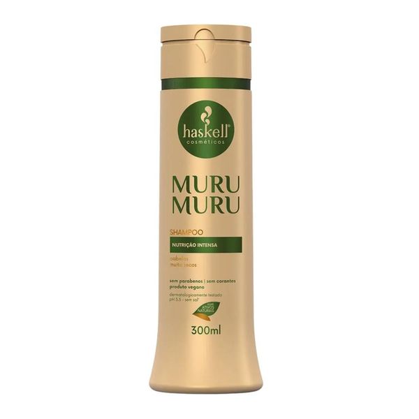 Shampoo Haskell Muru Muru Nutrição Hidratação 300 ml