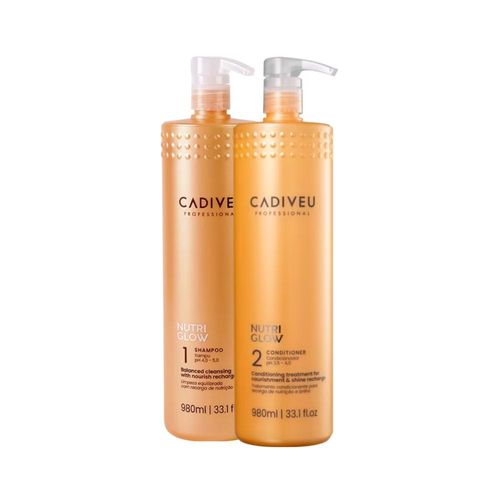 Kit Cadiveu Nutri Glow Shampoo 980 ml + Condicionador 980 ml