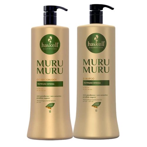 Kit Haskell Muru Muru Shampoo e Condicionador 1000ml Kit Haskell Muru Muru Shampoo e Condicionador 1000ml
