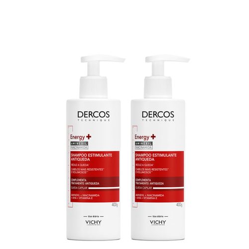 Kit Vichy Dercos Shampoo Energy+ 400g com 2 Unidades Kit