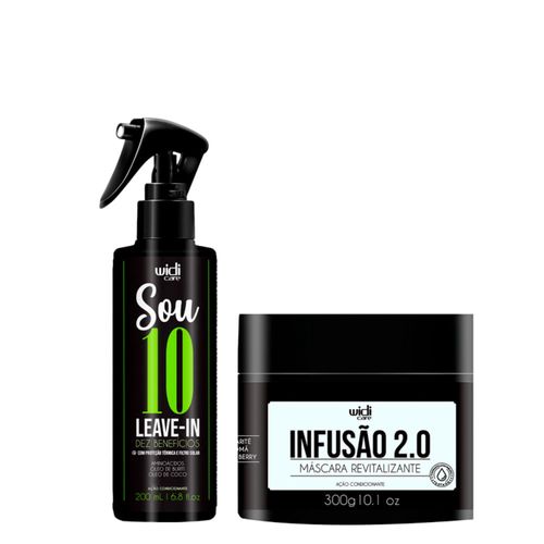 Kit Widi Care Infusão 2.0 Máscara 300g + Leave-In Sou 10 200ml Kit Kit Widi Care Infusão 2.0 Máscara 300g + Leave-In Sou 10 200ml Kit