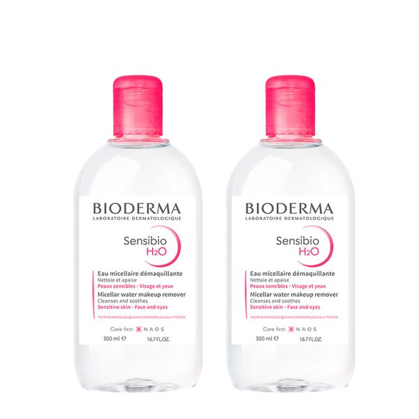 Kit Bioderma Sensibio H20 Água Micelar 500ml 2 Unidades Kit